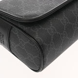 GUCCI グッチ GGブラック ミニバッグ ブラック シルバー金具 791741 レディース GGスプリームキャンバス ショルダーバッグ Aランク 中古 銀蔵