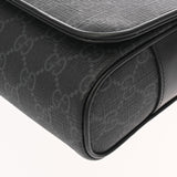 GUCCI グッチ GGブラック ミニバッグ ブラック シルバー金具 791741 レディース GGスプリームキャンバス ショルダーバッグ Aランク 中古 銀蔵