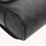 GUCCI グッチ GGブラック ミニバッグ ブラック シルバー金具 791741 レディース GGスプリームキャンバス ショルダーバッグ Aランク 中古 銀蔵
