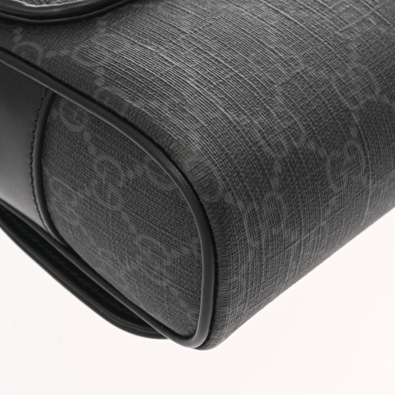 GUCCI グッチ GGブラック ミニバッグ ブラック シルバー金具 791741 レディース GGスプリームキャンバス ショルダーバッグ Aランク 中古 銀蔵