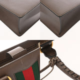 GUCCI グッチ シェリーライン アニマリエ  ブラウン 431277 レディース レザー ハンドバッグ Bランク 中古 銀蔵