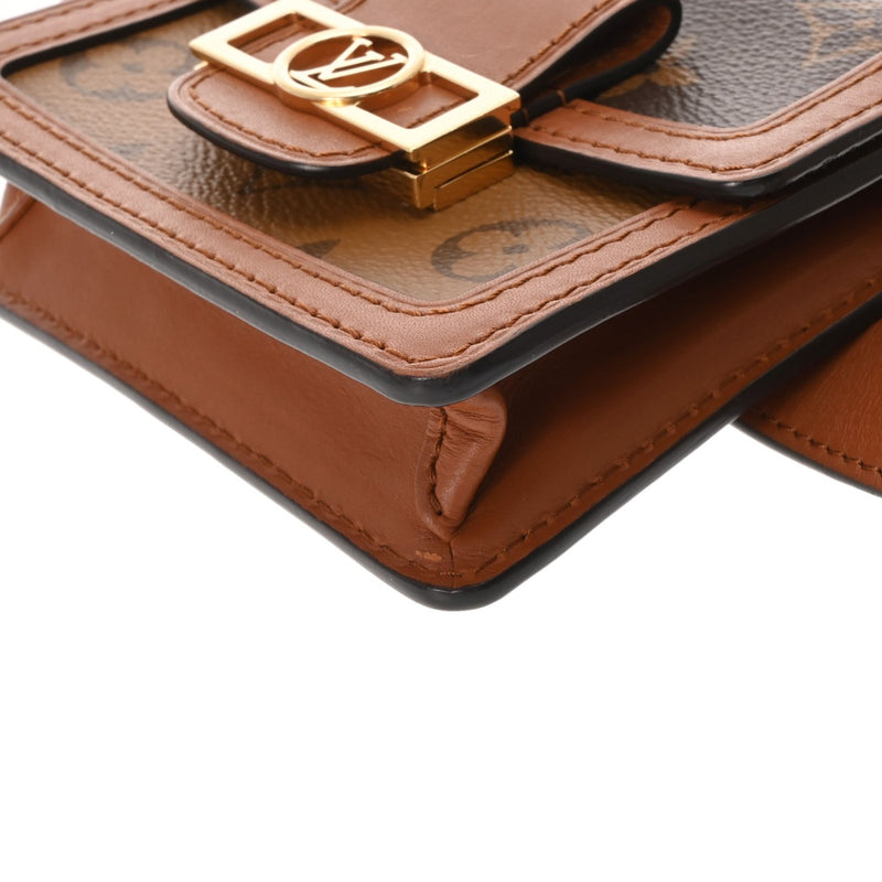 LOUIS VUITTON ルイヴィトン モノグラムリバース バムバック ドーフィーヌ BB ブラウン M68621 レディース モノグラムキャンバス ウエストバッグ Aランク 中古 銀蔵