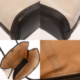 HERMES エルメス ガーデンファイル MM エクリュ □H刻印(2004年頃) レディース トワルアッシュ ブッフル ハンドバッグ ABランク 中古 銀蔵