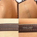 HERMES エルメス ガーデンファイル MM エクリュ □H刻印(2004年頃) レディース トワルアッシュ ブッフル ハンドバッグ ABランク 中古 銀蔵