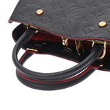 LOUIS VUITTON ルイヴィトン モノグラムアンプラント モンテーニュ BB 2WAY マリーヌルージュ M42747 レディース レザー ハンドバッグ Aランク 中古 銀蔵