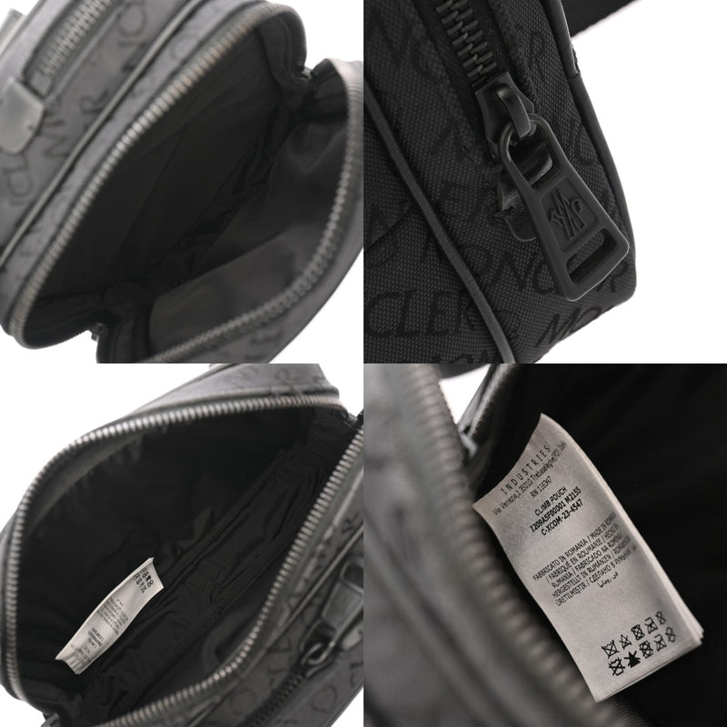 MONCLER モンクレール ブラック メンズ キャンバス ショルダーバッグ Aランク 中古 銀蔵