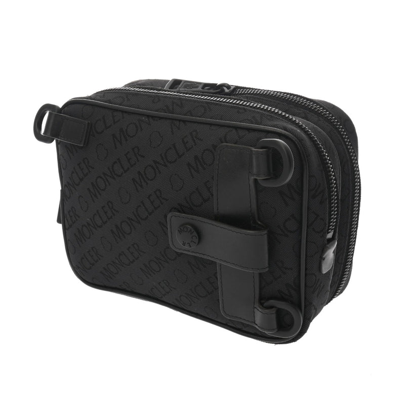 MONCLER モンクレール ブラック メンズ キャンバス ショルダーバッグ Aランク 中古 銀蔵