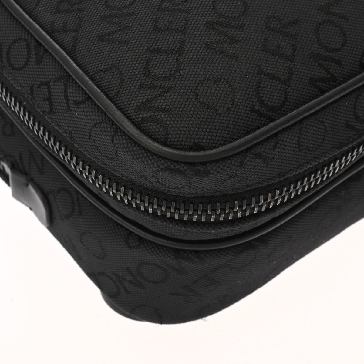 モンクレール ブラック メンズ キャンバス ショルダーバッグ MONCLER 