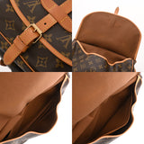 LOUIS VUITTON ルイヴィトン モノグラム ソミュール 30 ブラウン M42256 レディース モノグラムキャンバス ショルダーバッグ Bランク 中古 銀蔵