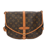 LOUIS VUITTON ルイヴィトン モノグラム ソミュール 30 ブラウン M42256 レディース モノグラムキャンバス ショルダーバッグ Bランク 中古 銀蔵