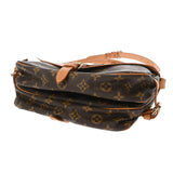 LOUIS VUITTON ルイヴィトン モノグラム ソミュール 30 ブラウン M42256 レディース モノグラムキャンバス ショルダーバッグ Bランク 中古 銀蔵