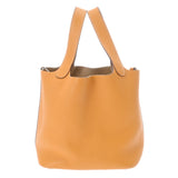 HERMES エルメス ピコタンロック PM カザック トゥルティエールグレー/マスタード □P刻印(2012年頃) レディース トリヨンクレマンス ハンドバッグ Bランク 中古 銀蔵