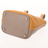 HERMES エルメス ピコタンロック PM カザック トゥルティエールグレー/マスタード □P刻印(2012年頃) レディース トリヨンクレマンス ハンドバッグ Bランク 中古 銀蔵