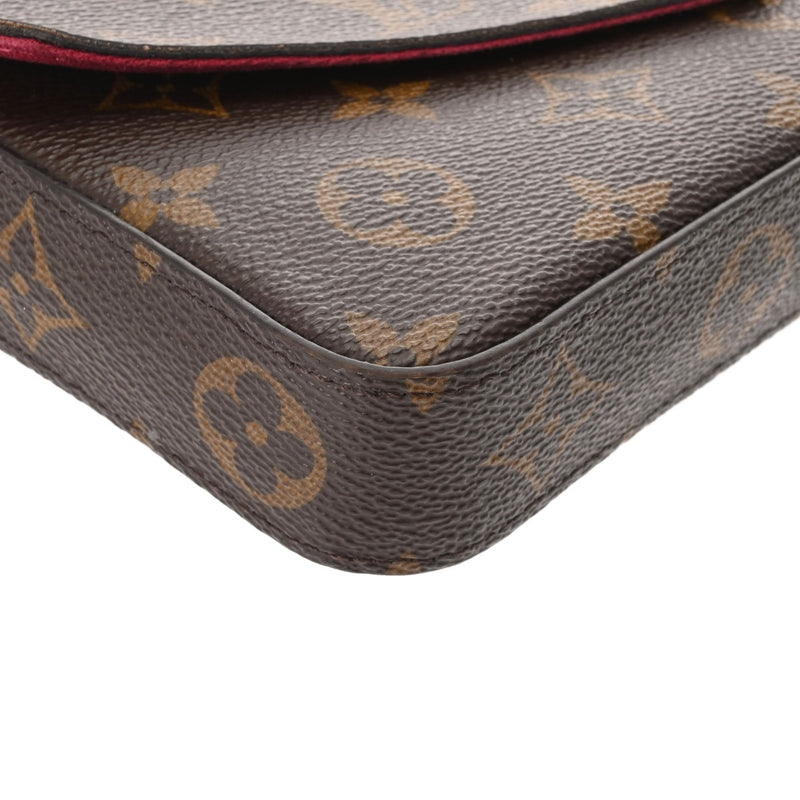 LOUIS VUITTON ルイヴィトン モノグラム ポシェットフェリシー ブラウン M61276 レディース モノグラムキャンバス チェーンウォレット Bランク 中古 銀蔵