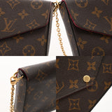 LOUIS VUITTON ルイヴィトン モノグラム ポシェットフェリシー ブラウン M61276 レディース モノグラムキャンバス チェーンウォレット Bランク 中古 銀蔵
