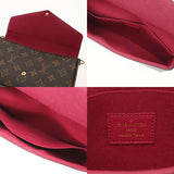 LOUIS VUITTON ルイヴィトン モノグラム ポシェットフェリシー ブラウン M61276 レディース モノグラムキャンバス チェーンウォレット Bランク 中古 銀蔵