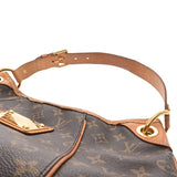 LOUIS VUITTON ルイヴィトン モノグラム ガリエラ PM ブラウン M56382 レディース モノグラムキャンバス ショルダーバッグ Bランク 中古 銀蔵
