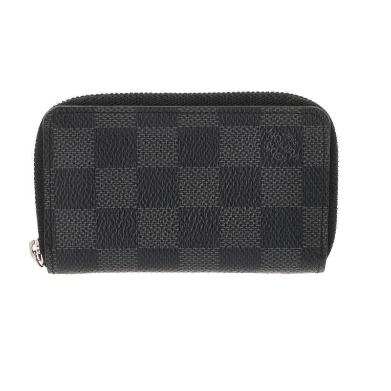 LOUIS VUITTON ルイヴィトン ダミエグラフィット ジッピーコインパース 黒/グレー N63076 メンズ ダミエキャンバス コインケース Aランク 中古 銀蔵