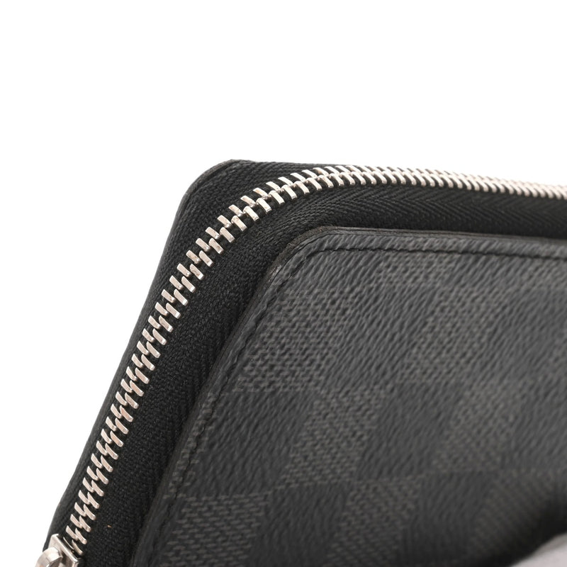 LOUIS VUITTON ルイヴィトン ダミエグラフィット ジッピーコインパース 黒/グレー N63076 メンズ ダミエキャンバス コインケース Aランク 中古 銀蔵
