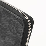 LOUIS VUITTON ルイヴィトン ダミエグラフィット ジッピーコインパース 黒/グレー N63076 メンズ ダミエキャンバス コインケース Aランク 中古 銀蔵