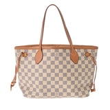 LOUIS VUITTON ルイヴィトン ダミエアズール ネヴァーフル PM 旧型 ホワイト N51110 レディース ダミエキャンバス ハンドバッグ Bランク 中古 銀蔵