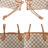 LOUIS VUITTON ルイヴィトン ダミエアズール ネヴァーフル PM 旧型 ホワイト N51110 レディース ダミエキャンバス ハンドバッグ Bランク 中古 銀蔵