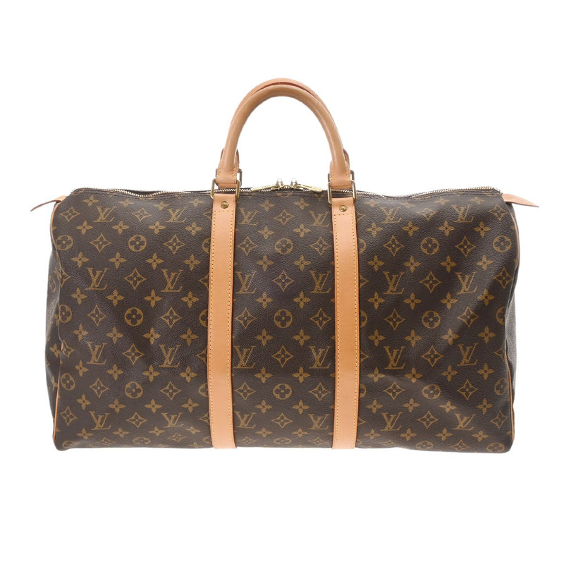 LOUIS VUITTON ルイヴィトン モノグラム キーポル 50 ブラウン M41426 ユニセックス モノグラムキャンバス ボストンバッグ ABランク 中古 銀蔵