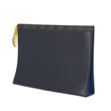 LOUIS VUITTON ルイヴィトン エピ/グラフィット ポシェットヴォワヤージュ ネイビー M67899 メンズ エピレザー ダミエグラフィットキャンバス クラッチバッグ Aランク 中古 銀蔵