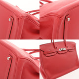 HERMES エルメス バーキン 35 ブーゲンビリア □M刻印(2009年頃) ユニセックス トリヨンクレマンス ハンドバッグ ABランク 中古 銀蔵