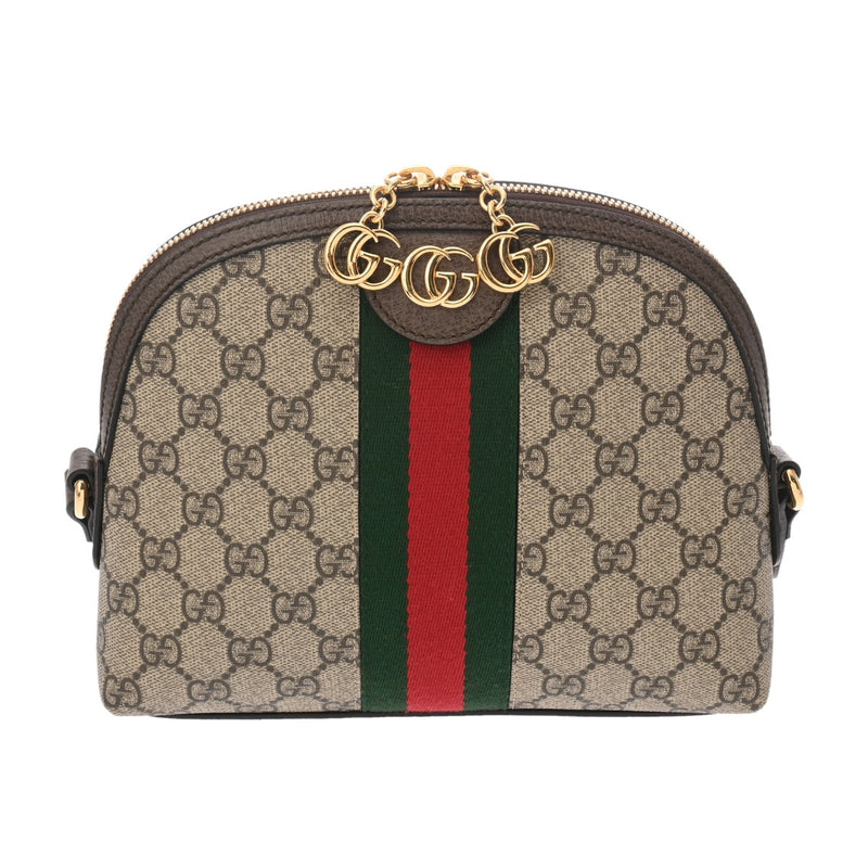 GUCCI グッチ ベージュ 499621 レディース GGスプリームキャンバス PVC ショルダーバッグ Aランク 中古 銀蔵