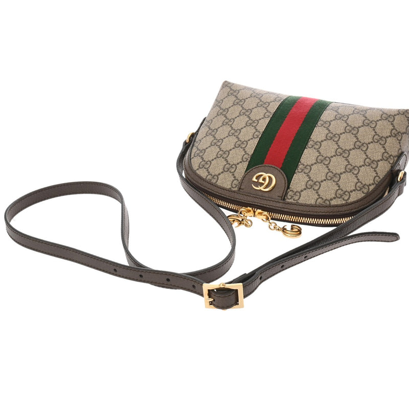 GUCCI グッチ ベージュ 499621 レディース GGスプリームキャンバス PVC ショルダーバッグ Aランク 中古 銀蔵