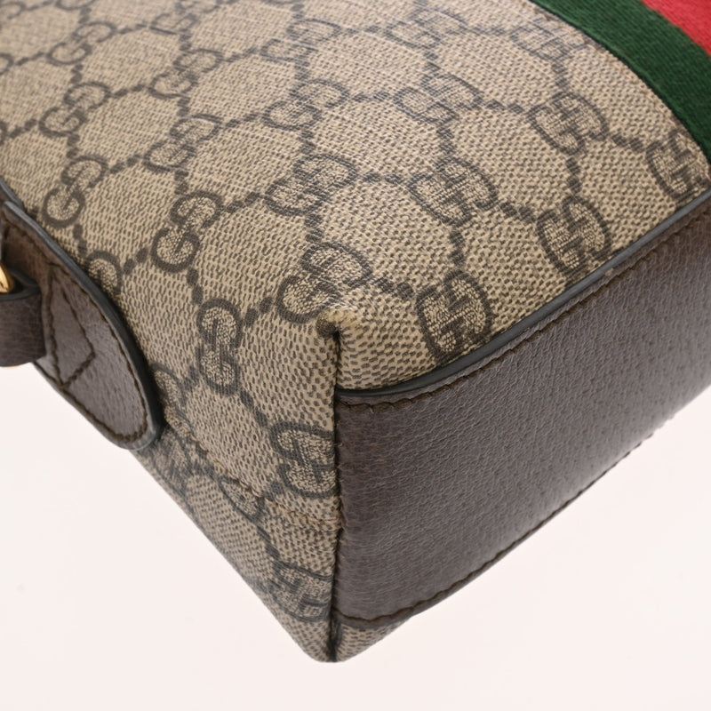 GUCCI グッチ ベージュ 499621 レディース GGスプリームキャンバス PVC ショルダーバッグ Aランク 中古 銀蔵