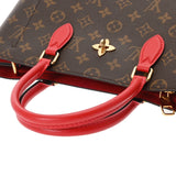 LOUIS VUITTON ルイヴィトン モノグラム フラワートート 2WAY コクリコ M43553 レディース モノグラムキャンバス ハンドバッグ Aランク 中古 銀蔵