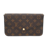 LOUIS VUITTON ルイヴィトン モノグラム ポシェットフェリシー フューシャ M81896 レディース モノグラムキャンバス ショルダーバッグ Aランク 中古 銀蔵