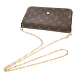 LOUIS VUITTON ルイヴィトン モノグラム ポシェットフェリシー フューシャ M81896 レディース モノグラムキャンバス ショルダーバッグ Aランク 中古 銀蔵