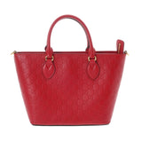GUCCI グッチ グッチシマ 2WAYバッグ レッド 432124 レディース レザー ハンドバッグ ABランク 中古 銀蔵