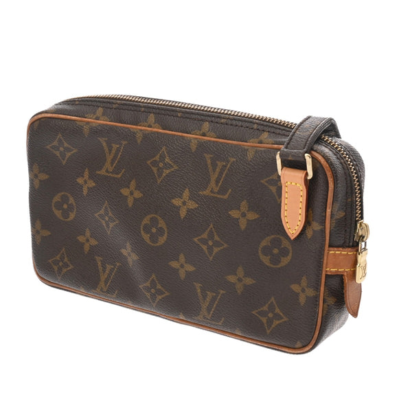 LOUIS VUITTON ルイヴィトン モノグラム マルリーバンドリエール ブラウン M51828 レディース モノグラムキャンバス ショルダーバッグ Bランク 中古 銀蔵