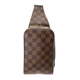 LOUIS VUITTON ルイヴィトン ダミエ ジェロニモス ブラウン N51994 ユニセックス ダミエキャンバス ショルダーバッグ Aランク 中古 銀蔵