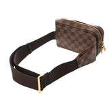 LOUIS VUITTON ルイヴィトン ダミエ ジェロニモス ブラウン N51994 ユニセックス ダミエキャンバス ショルダーバッグ Aランク 中古 銀蔵