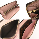 LOUIS VUITTON ルイヴィトン モノグラム ポルトフォイユクレマンス ブラウン ローズバレリーヌ M61298 レディース モノグラムキャンバス 長財布 ABランク 中古 銀蔵