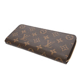 LOUIS VUITTON ルイヴィトン モノグラム ポルトフォイユクレマンス ブラウン ローズバレリーヌ M61298 レディース モノグラムキャンバス 長財布 ABランク 中古 銀蔵