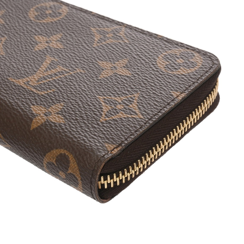 LOUIS VUITTON ルイヴィトン モノグラム ポルトフォイユクレマンス ブラウン ローズバレリーヌ M61298 レディース モノグラムキャンバス 長財布 ABランク 中古 銀蔵