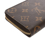 LOUIS VUITTON ルイヴィトン モノグラム ポルトフォイユクレマンス ブラウン ローズバレリーヌ M61298 レディース モノグラムキャンバス 長財布 ABランク 中古 銀蔵