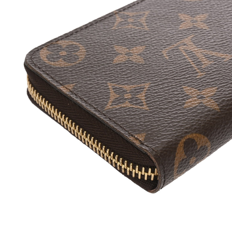 LOUIS VUITTON ルイヴィトン モノグラム ポルトフォイユクレマンス ブラウン ローズバレリーヌ M61298 レディース モノグラムキャンバス 長財布 ABランク 中古 銀蔵