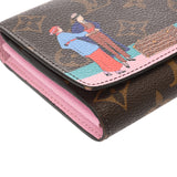 LOUIS VUITTON ルイヴィトン モノグラム ポルトフォイユ サラ イリュストレクルーズ ブラウン ピンク M62137 レディース モノグラムキャンバス 長財布 Bランク 中古 銀蔵