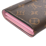 LOUIS VUITTON ルイヴィトン モノグラム ポルトフォイユ サラ イリュストレクルーズ ブラウン ピンク M62137 レディース モノグラムキャンバス 長財布 Bランク 中古 銀蔵