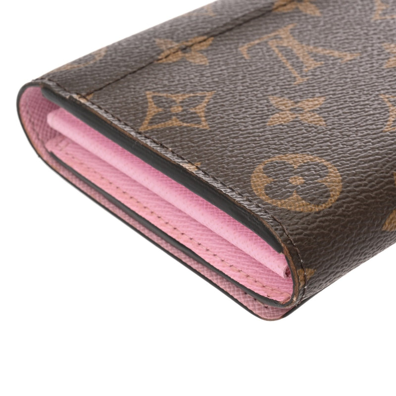 LOUIS VUITTON ルイヴィトン モノグラム ポルトフォイユ サラ イリュストレクルーズ ブラウン ピンク M62137 レディース モノグラムキャンバス 長財布 Bランク 中古 銀蔵