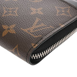 LOUIS VUITTON ルイヴィトン モノグラムマカサー ジッピードラゴンヌ ブラウン/ブラック M69407 メンズ モノグラムキャンバス 長財布 Aランク 中古 銀蔵