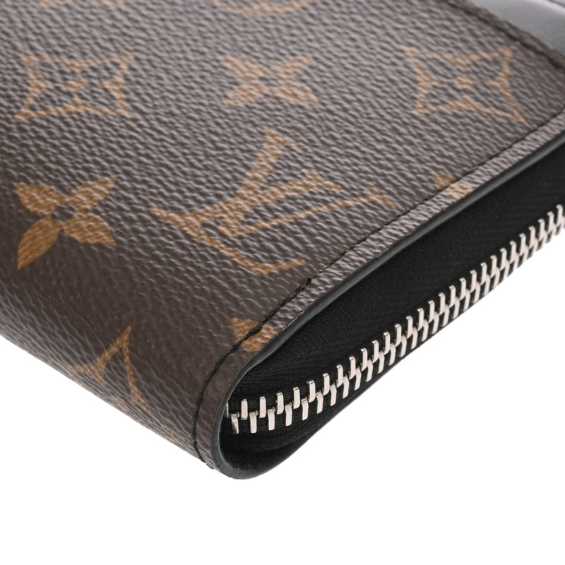 LOUIS VUITTON ルイヴィトン モノグラムマカサー ジッピードラゴンヌ ブラウン/ブラック M69407 メンズ モノグラムキャンバス 長財布 Aランク 中古 銀蔵