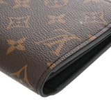 LOUIS VUITTON ルイヴィトン モノグラムマカサー ジッピードラゴンヌ ブラウン/ブラック M69407 メンズ モノグラムキャンバス 長財布 Aランク 中古 銀蔵